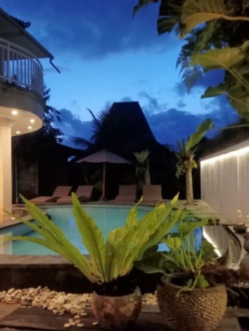 Piscine, Maison Blanche, Pariliana, Bali Piscine, Maison Blanche, Pariliana, Bali