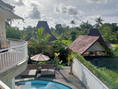 Terrasse et piscine de la Maison Blanche, Pariliana, Bali Terrasse et piscine de la Maison Blanche, Pariliana